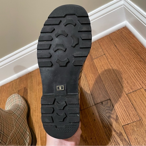 Lower East Side Checkered Plaid Rain Boots Size 9 - Picture 7 of 11